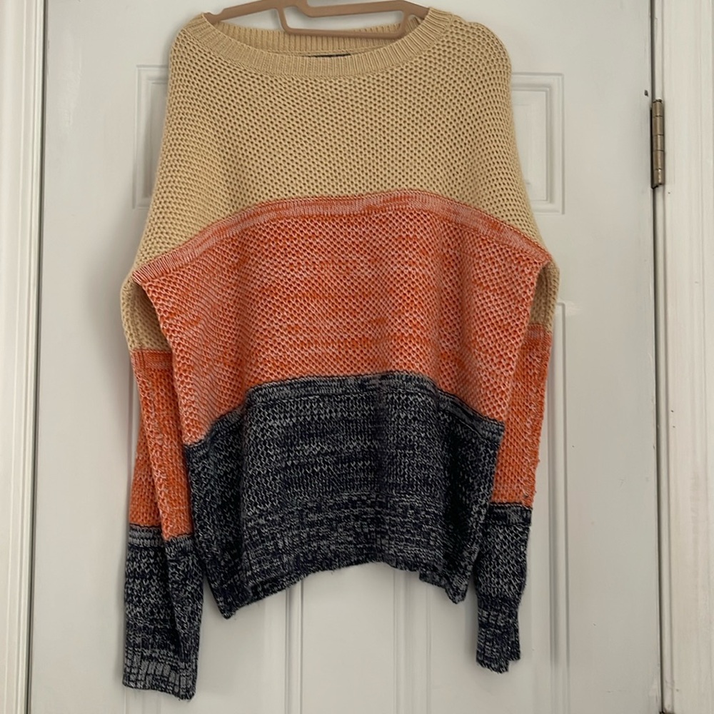 Color block sweater